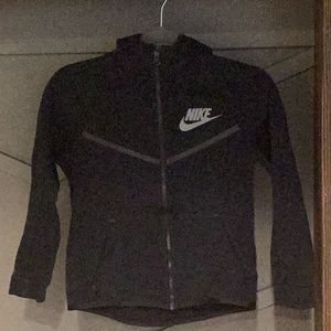 Black Nike Tech Girls Zip Hoodie